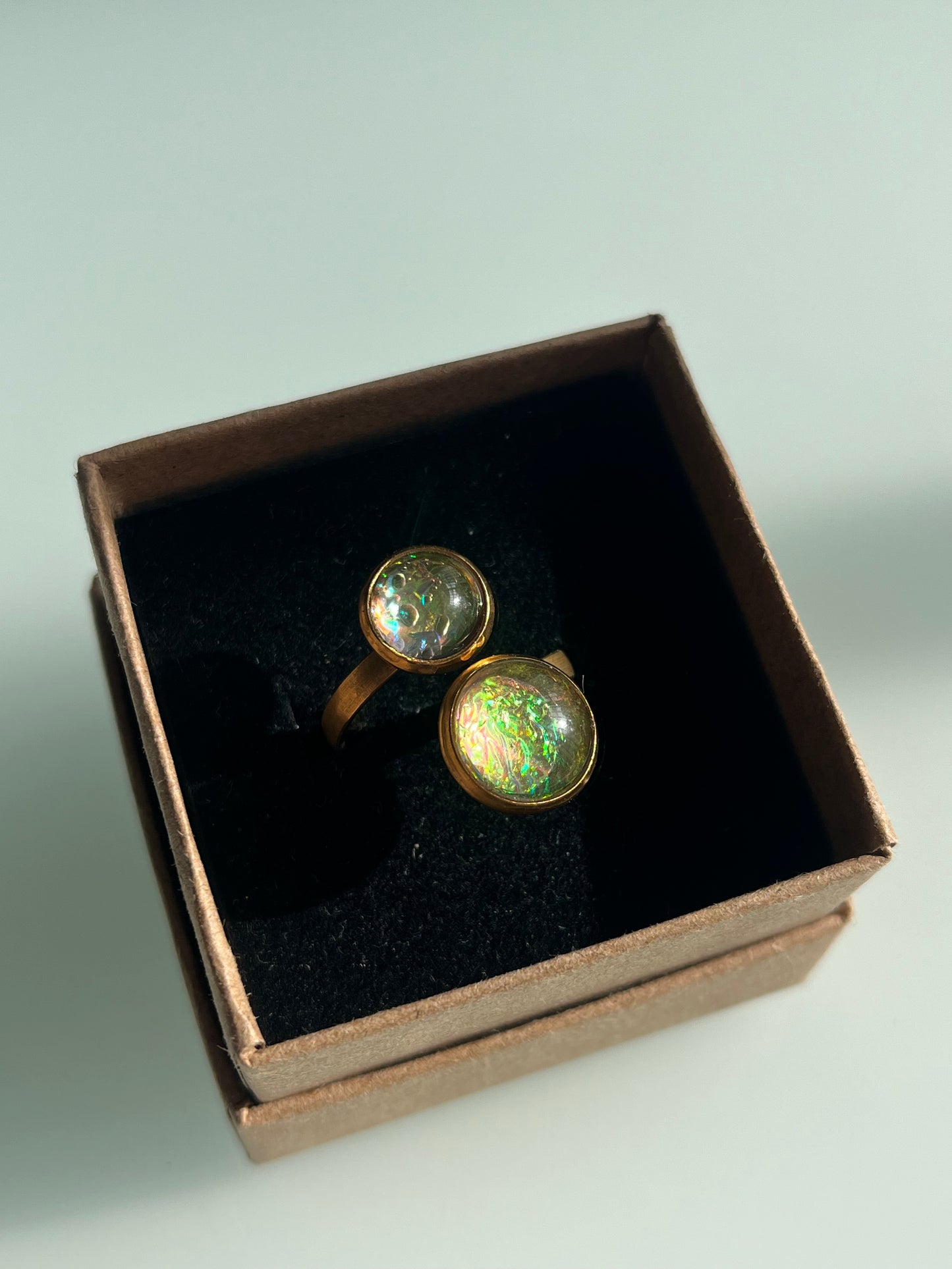 Anillo IRIDISCENTE dorado