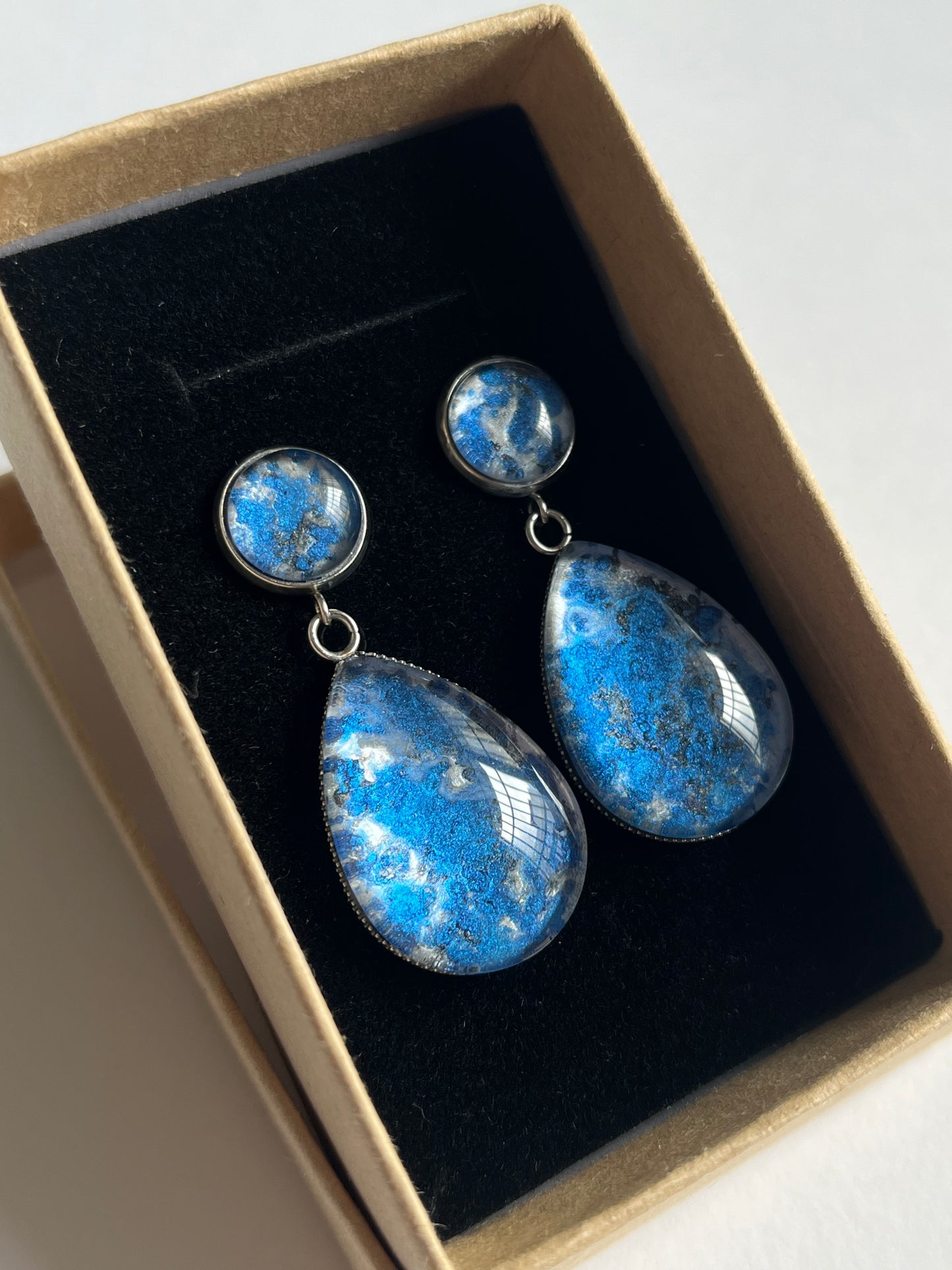 Pendientes LUNA plateados