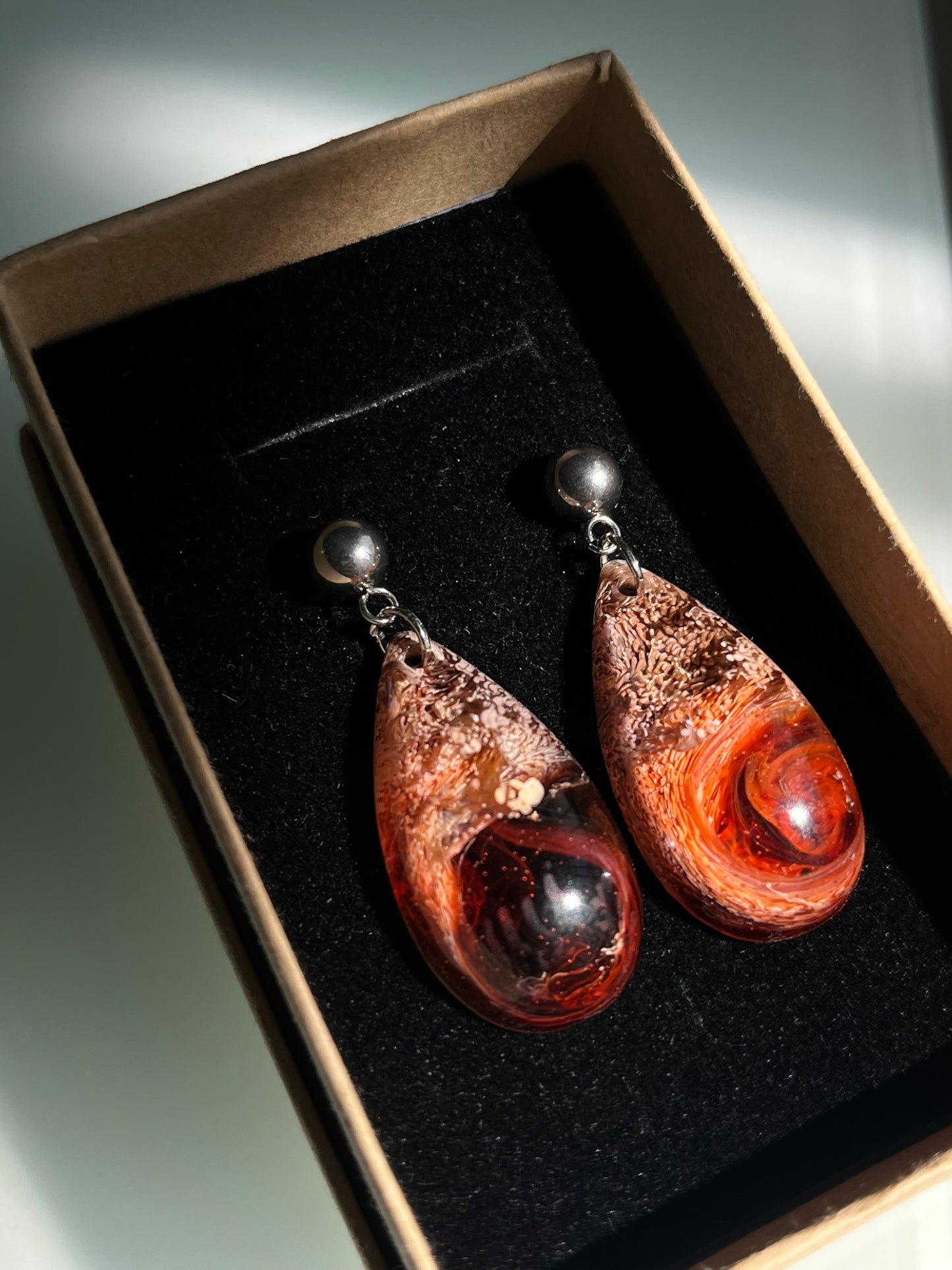 Pendientes Lágrima plateados