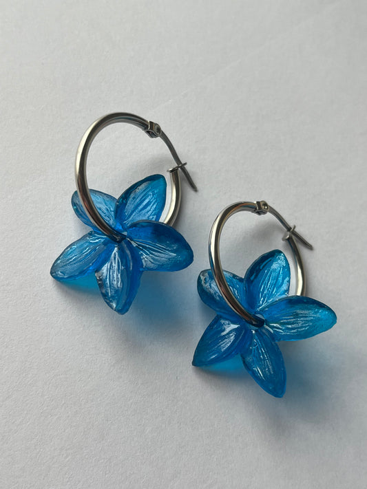 Pendientes de aro plateado JAZMÍN PEQUEÑO