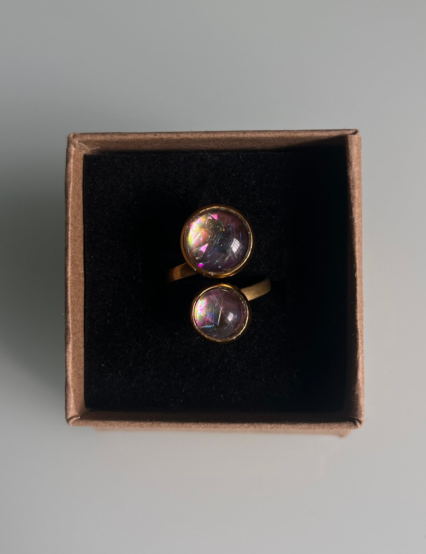 Anillo IRIDISCENTE dorado