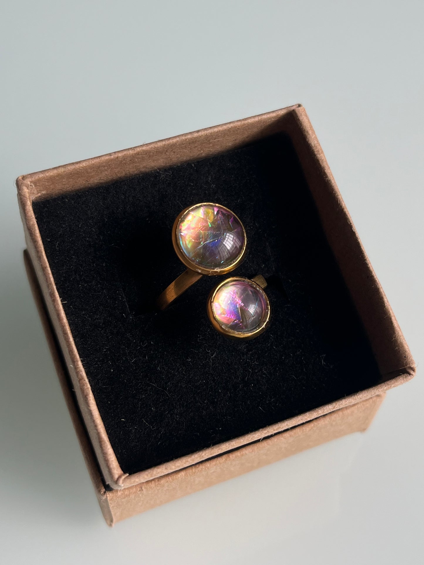 Anillo IRIDISCENTE dorado