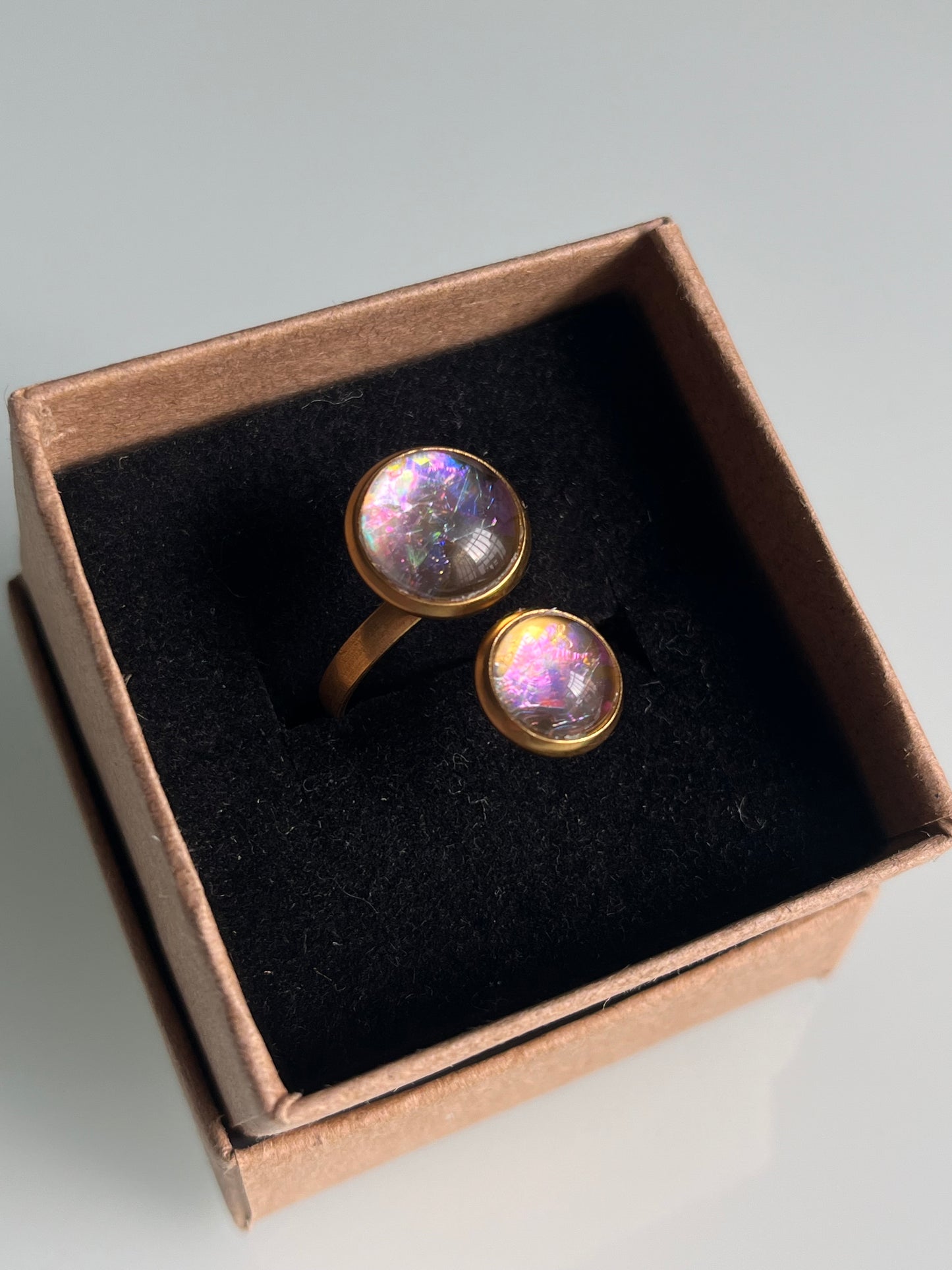 Anillo IRIDISCENTE dorado
