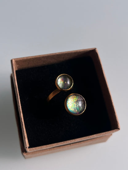 Anillo IRIDISCENTE dorado