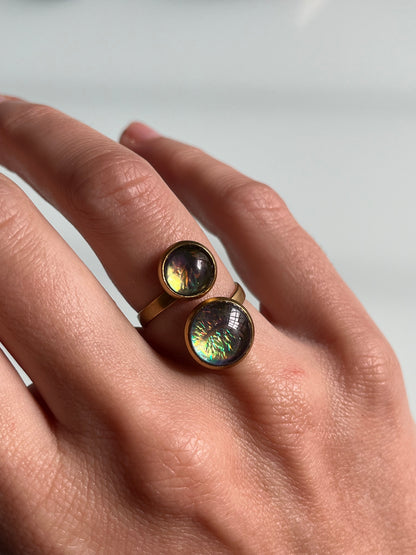 Anillo IRIDISCENTE dorado
