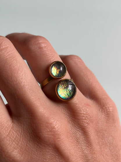 Anillo IRIDISCENTE dorado