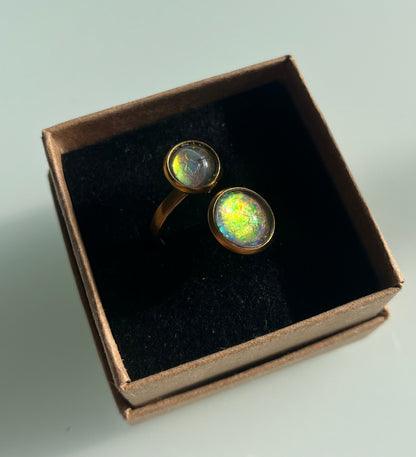 Anillo IRIDISCENTE dorado