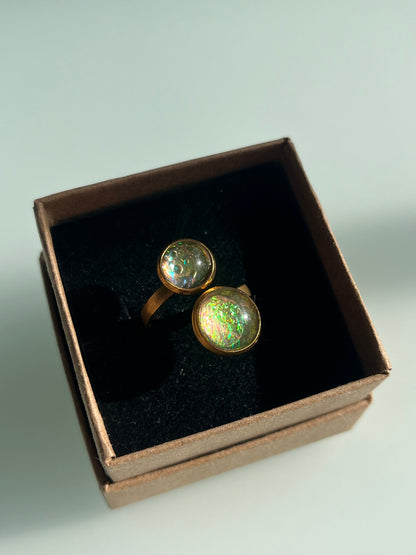 Anillo IRIDISCENTE dorado