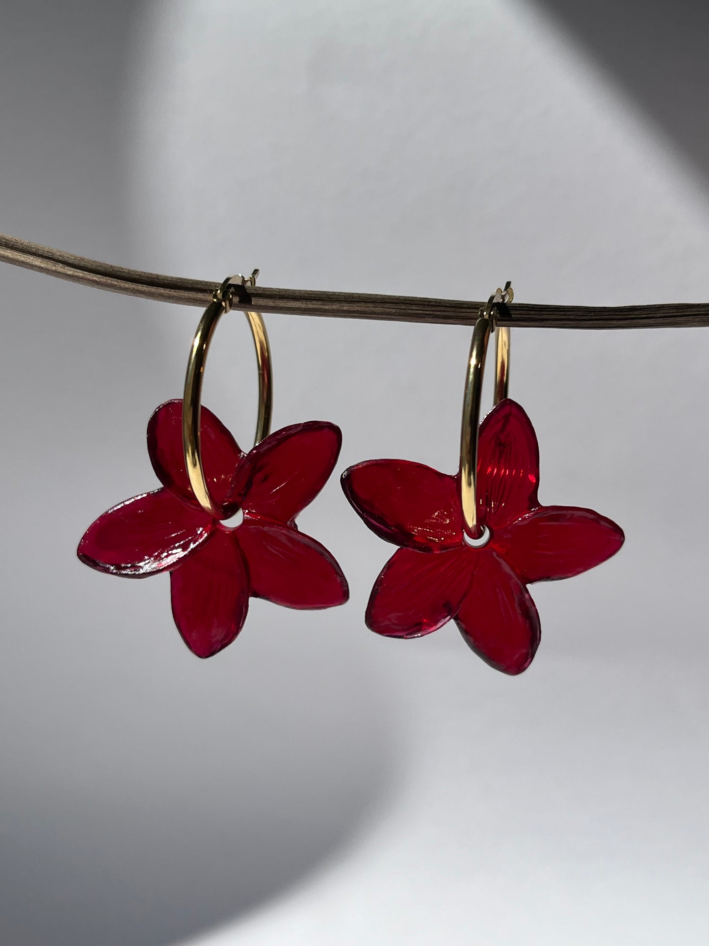 Pendientes de aro dorado JAZMÍN MEDIANO