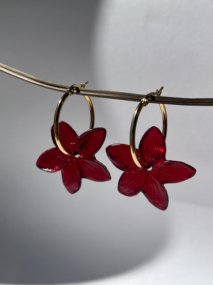 Pendientes de aro dorado JAZMÍN MEDIANO