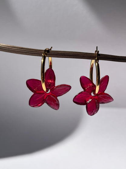 Pendientes de aro dorado JAZMÍN PEQUEÑO