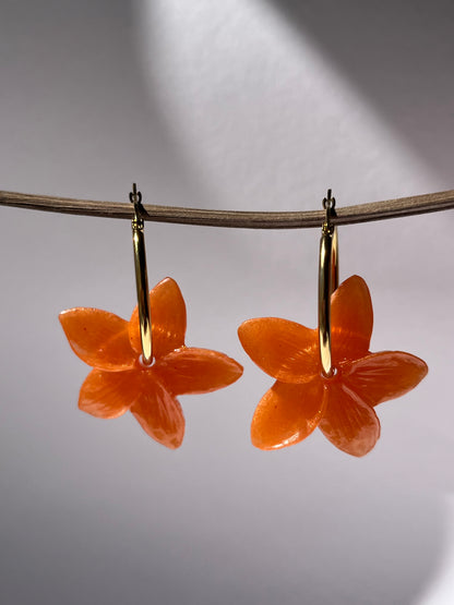 Pendientes de aro dorado JAZMÍN MEDIANO