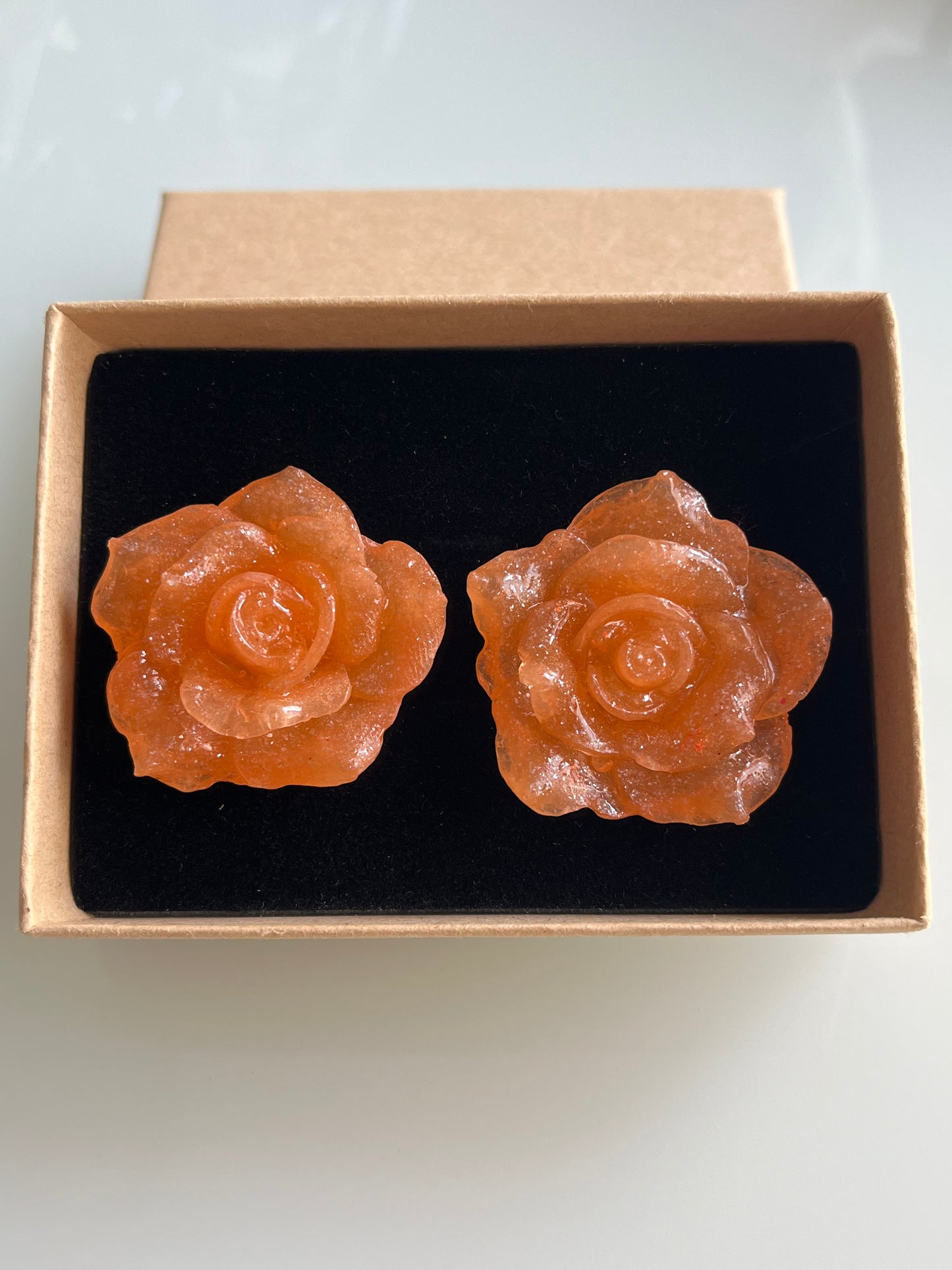 Pendiente Rosa Grande