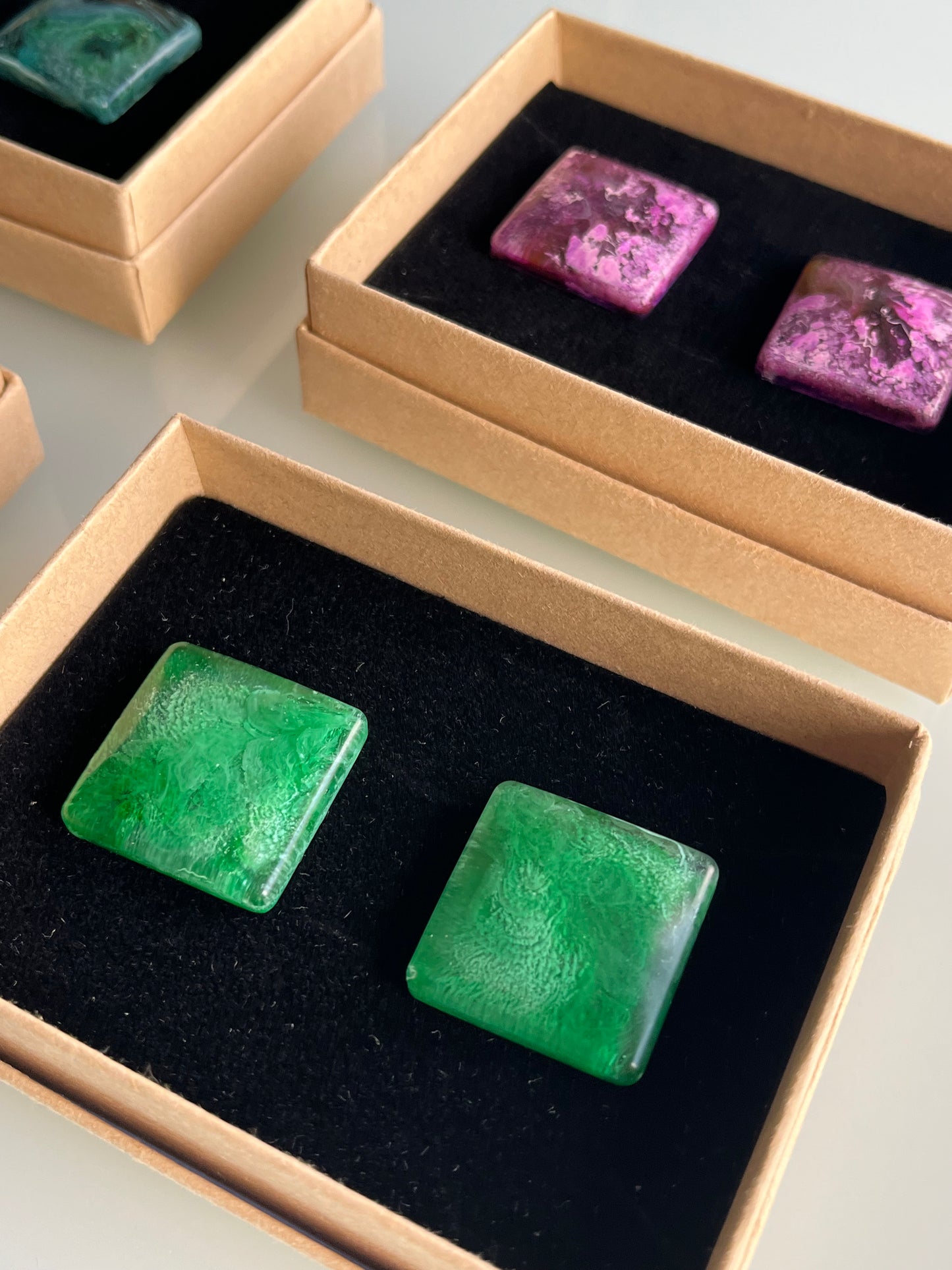 Pendientes Cuadrados fluidos