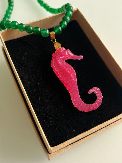 Collar cuentas Caballito de Mar