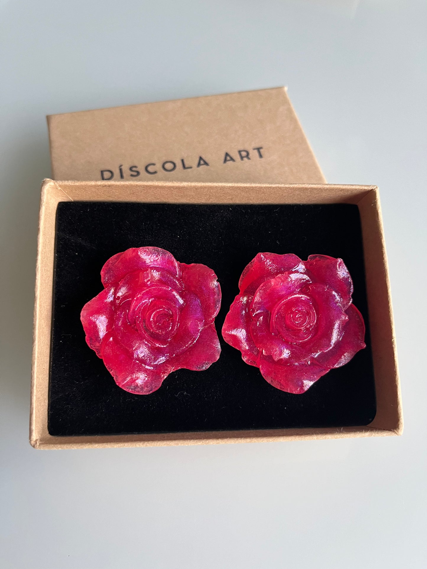 Pendiente Rosa Grande