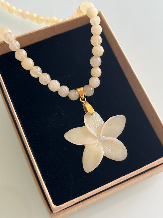 Collar cuentas Jazmín