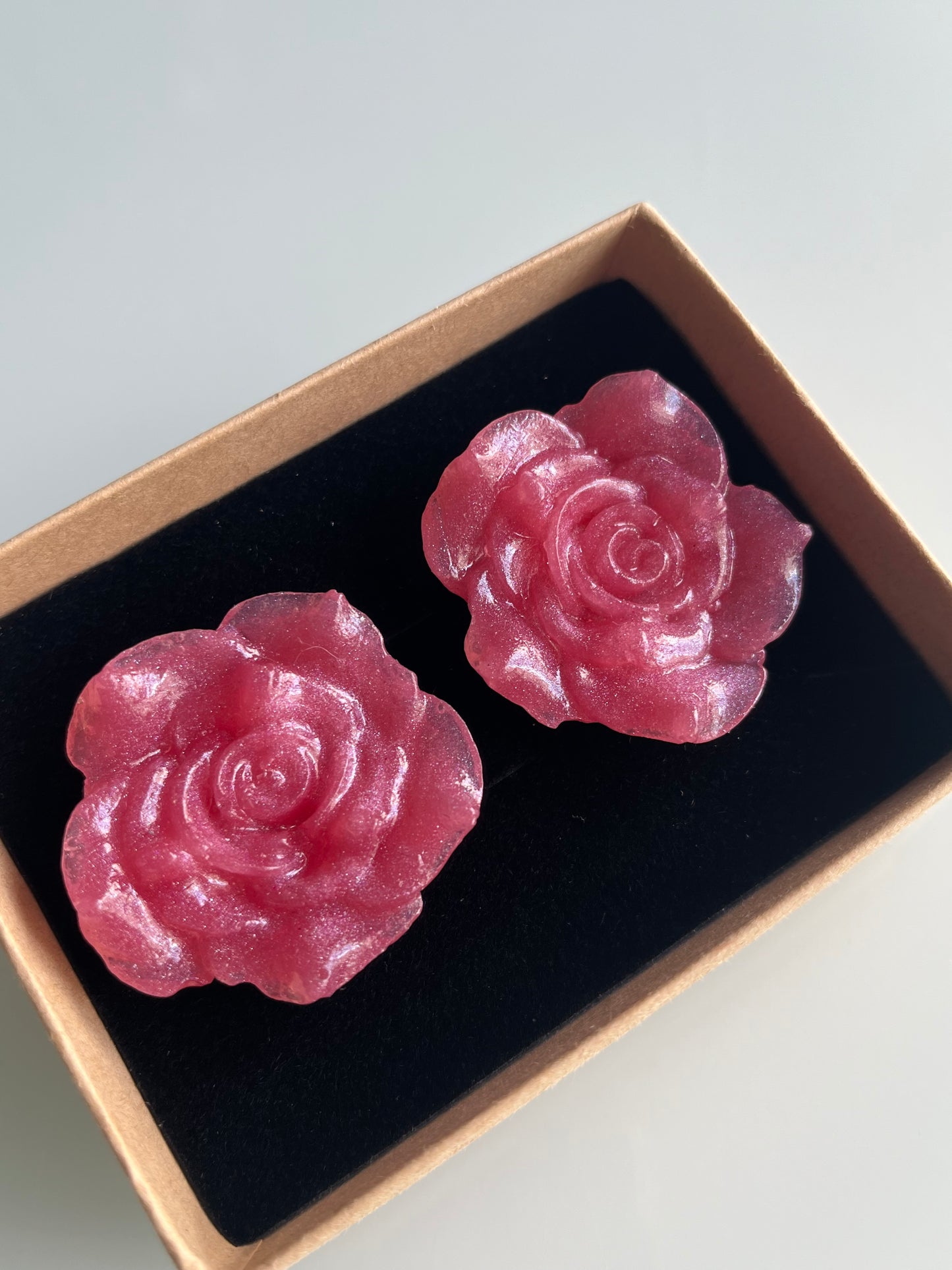 Pendiente Rosa Grande