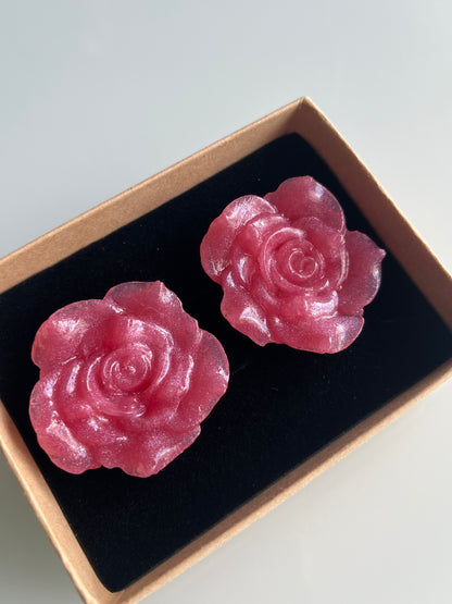 Pendiente Rosa Grande