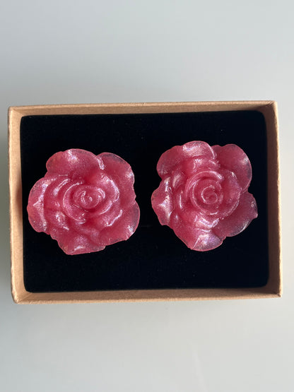 Pendiente Rosa Grande