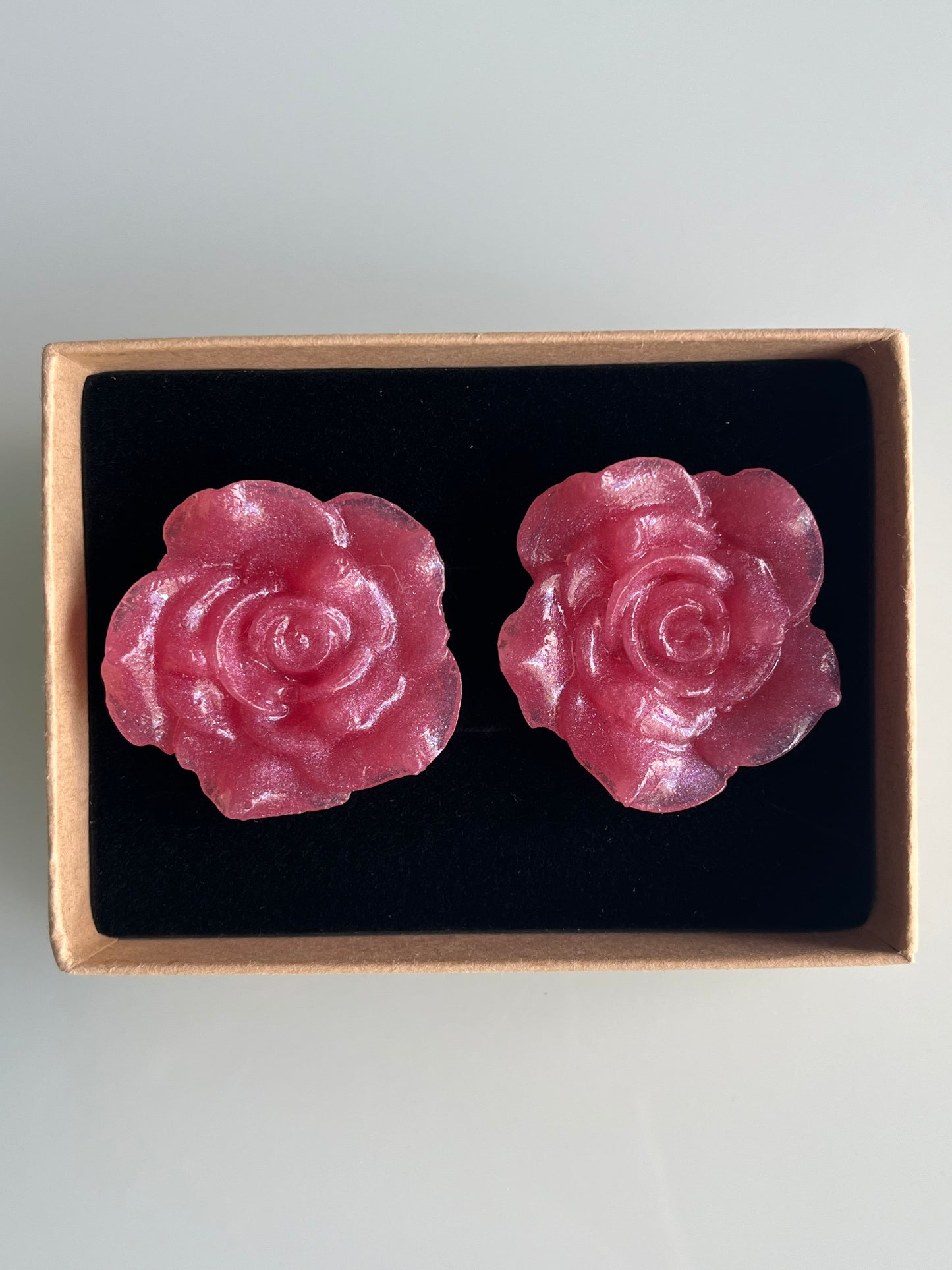 Pendiente Rosa Grande