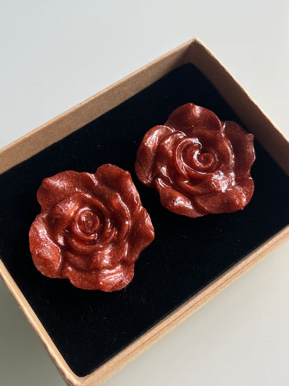 Pendiente Rosa Grande