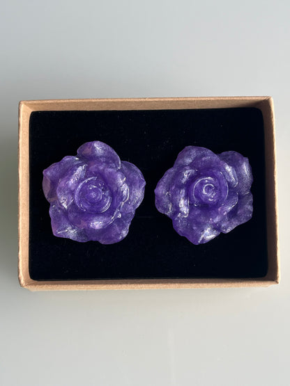 Pendiente Rosa Grande