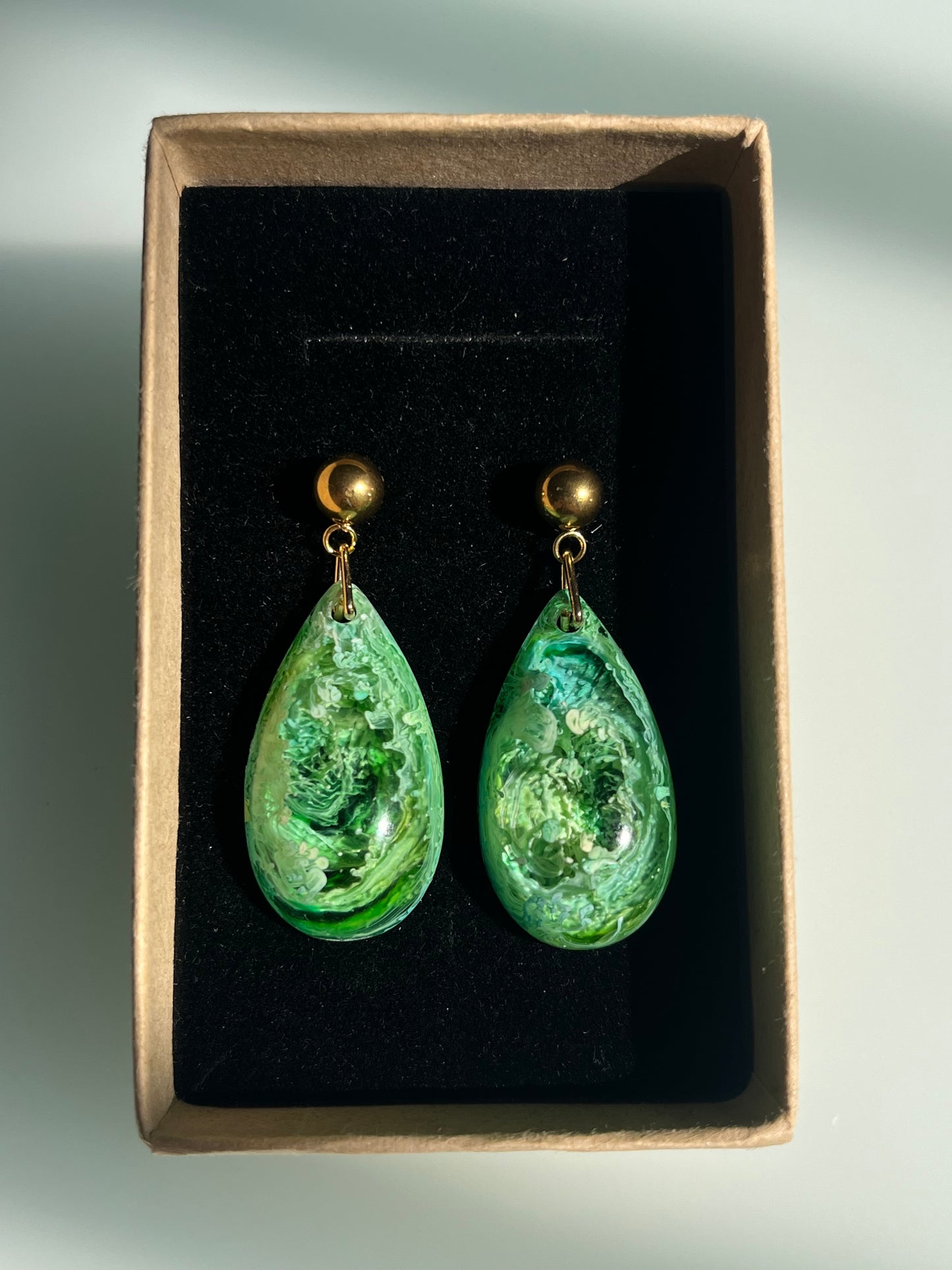 Pendientes Lágrima dorados