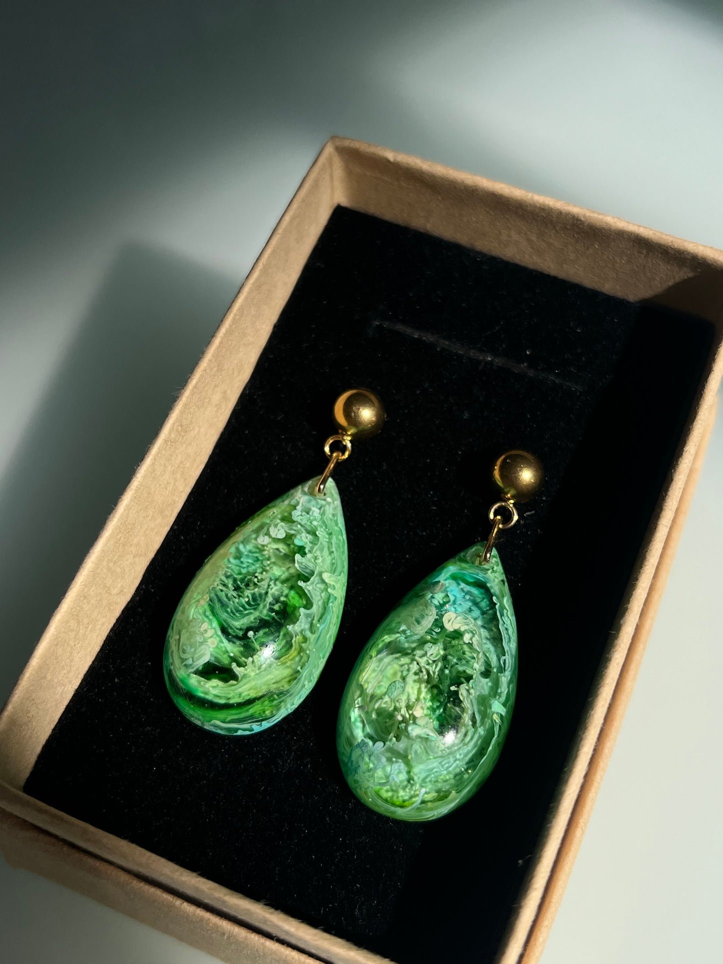 Pendientes Lágrima dorados