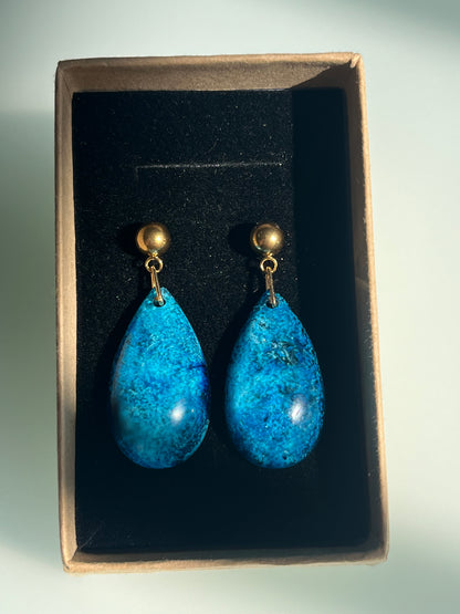 Pendientes Lágrima dorados