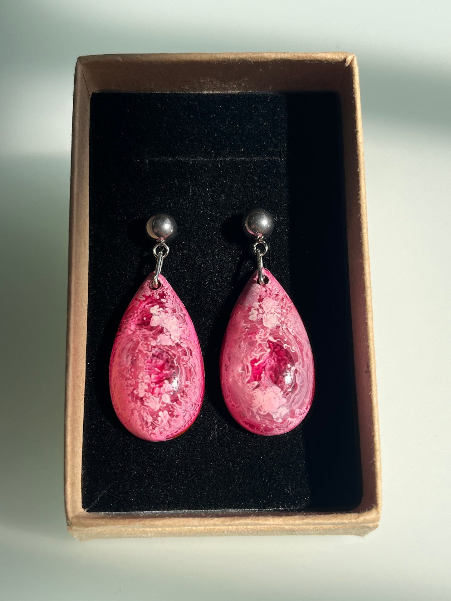 Pendientes Lágrima plateados