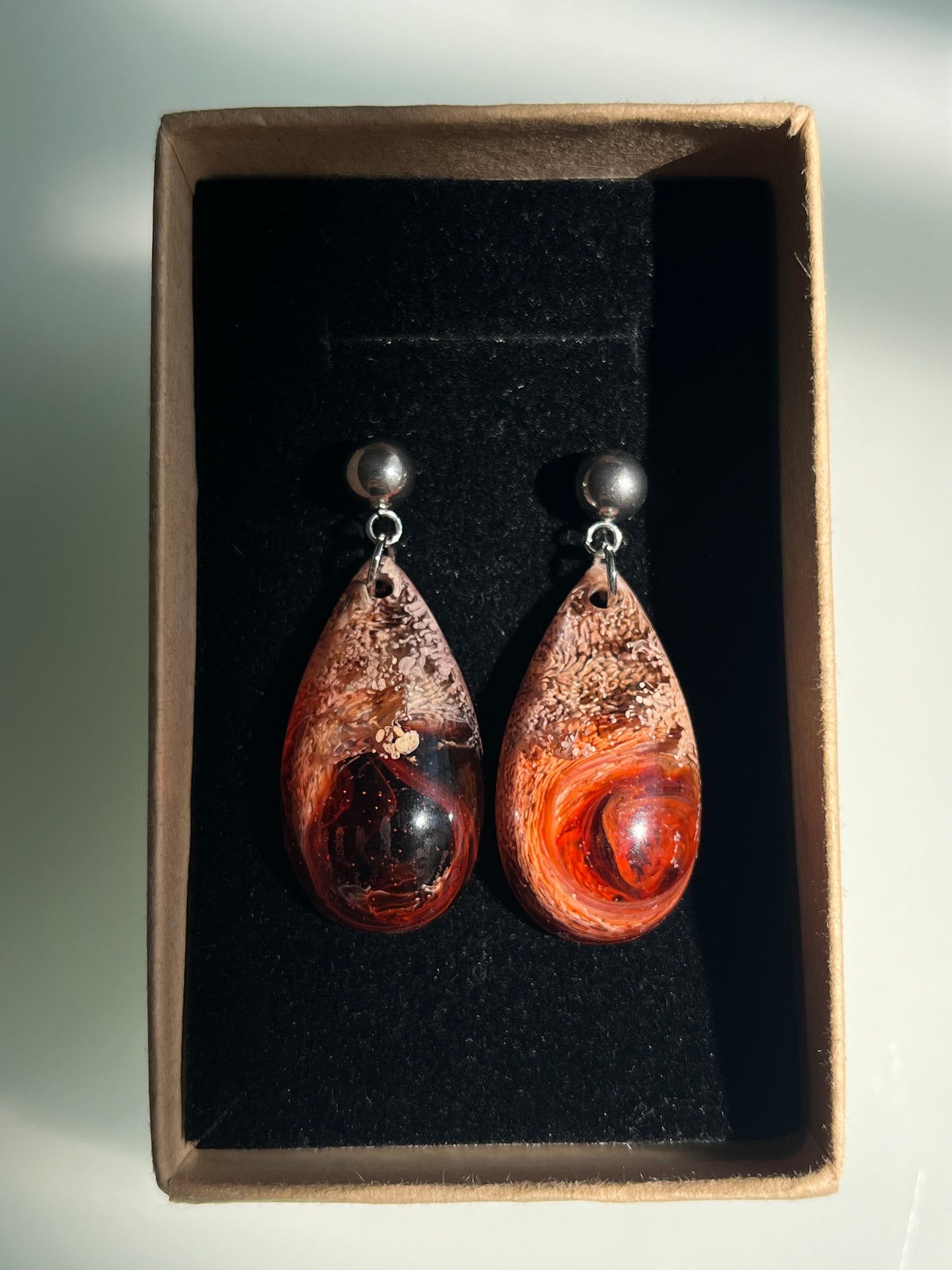 Pendientes Lágrima plateados