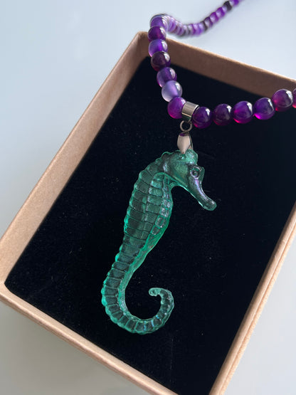 Collar cuentas Caballito de Mar