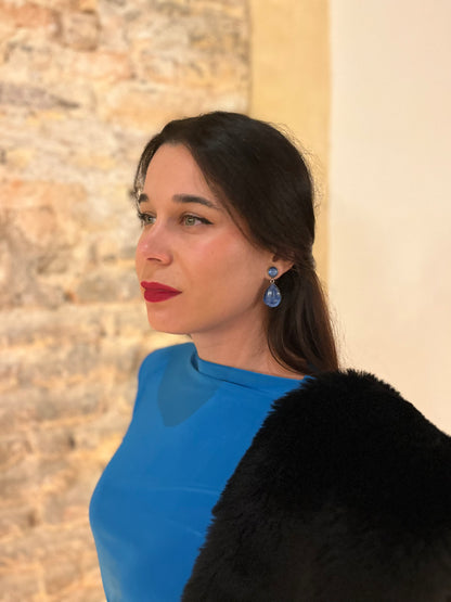 Pendientes IRIDISCENTES grandes dorados