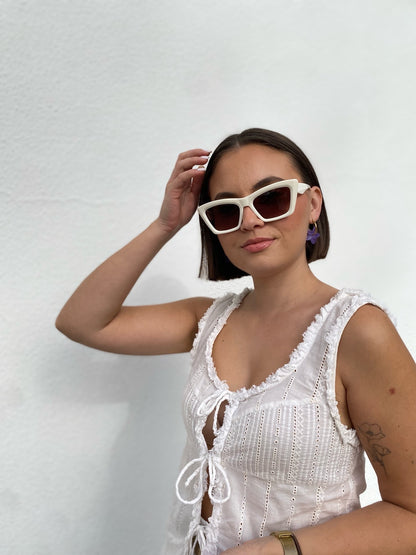 Pendientes de aro dorado Jazmín pequeño